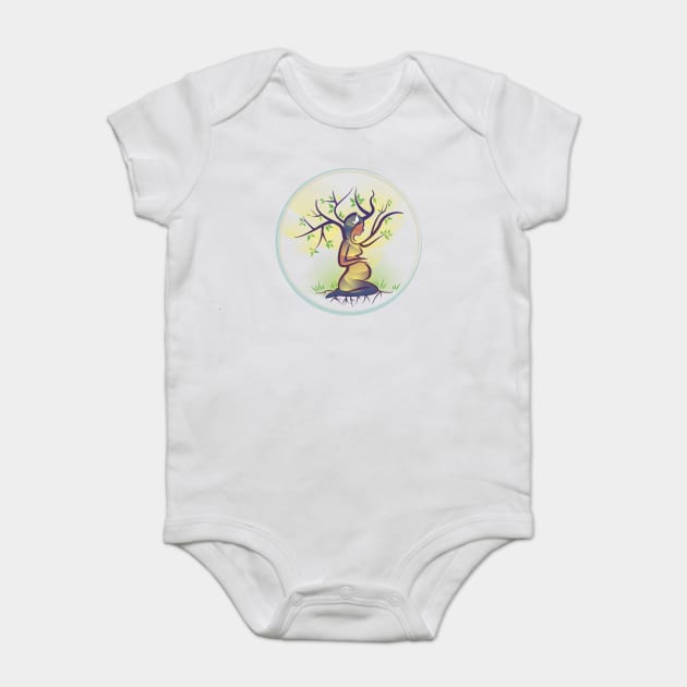 Mother Earth Tree of Life Baby Bodysuit by BeCreativeHere